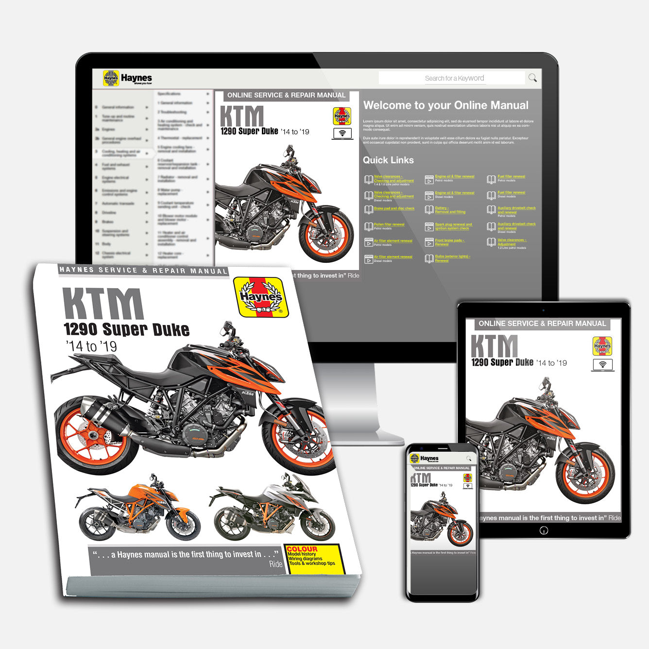 KTM 1290 Super Duke (2014-2019) Haynes Repair Manual