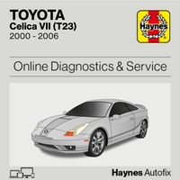 Toyota Celica VII (T23) 2000 to 2006 Haynes Online Diagnostics & Service Guide