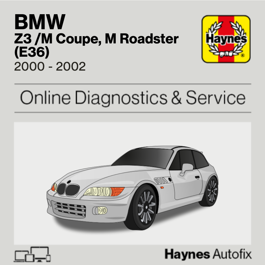 BMW Z3 /M Coupe, M Roadster (E36) 2000 to 2002 Haynes Online Diagnostics & Service Guide