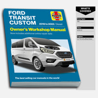 Ford Transit Custom Diesel (2018-2023) Haynes Repair Manual front cover