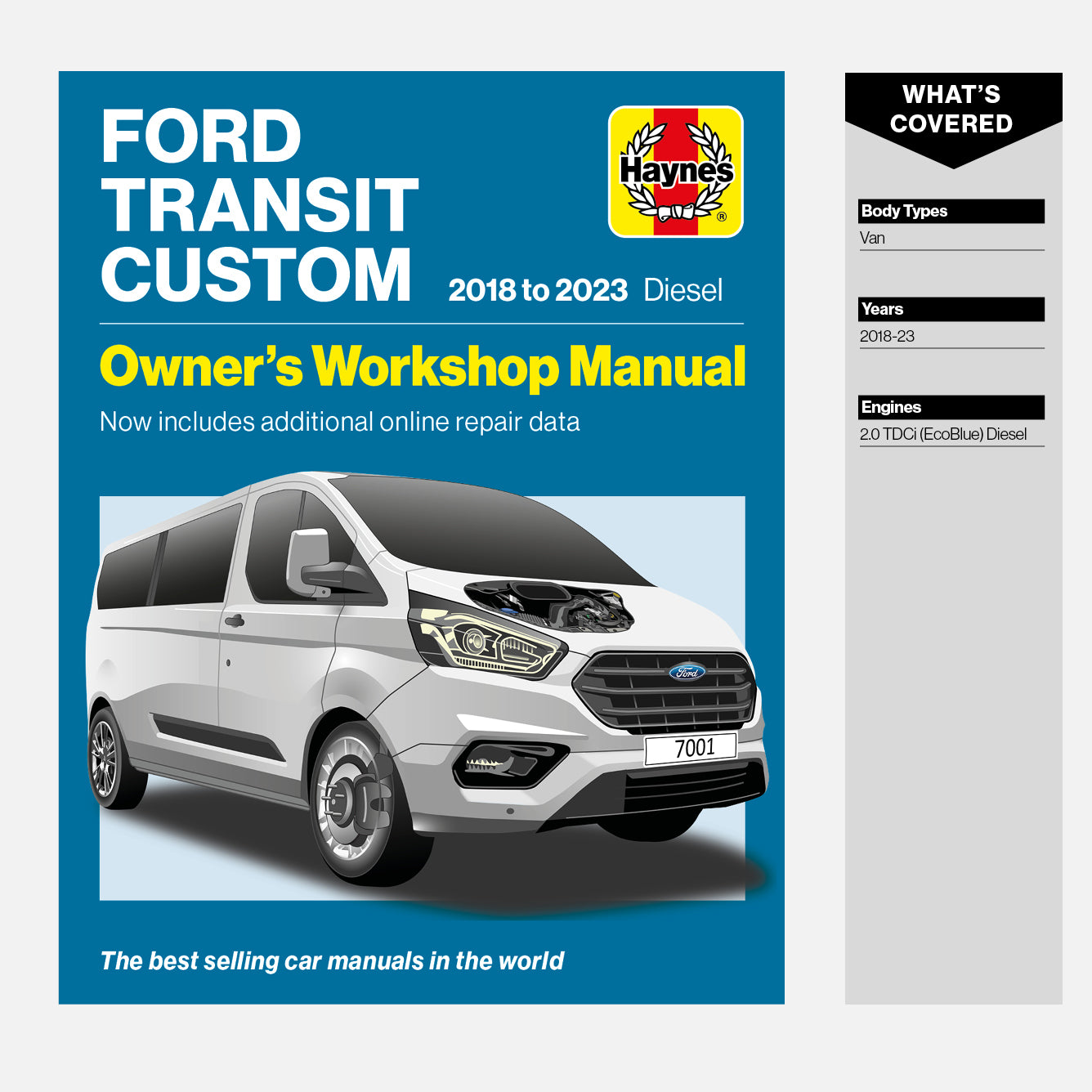Ford Transit Custom Diesel (2018-2023) Haynes Repair Manual