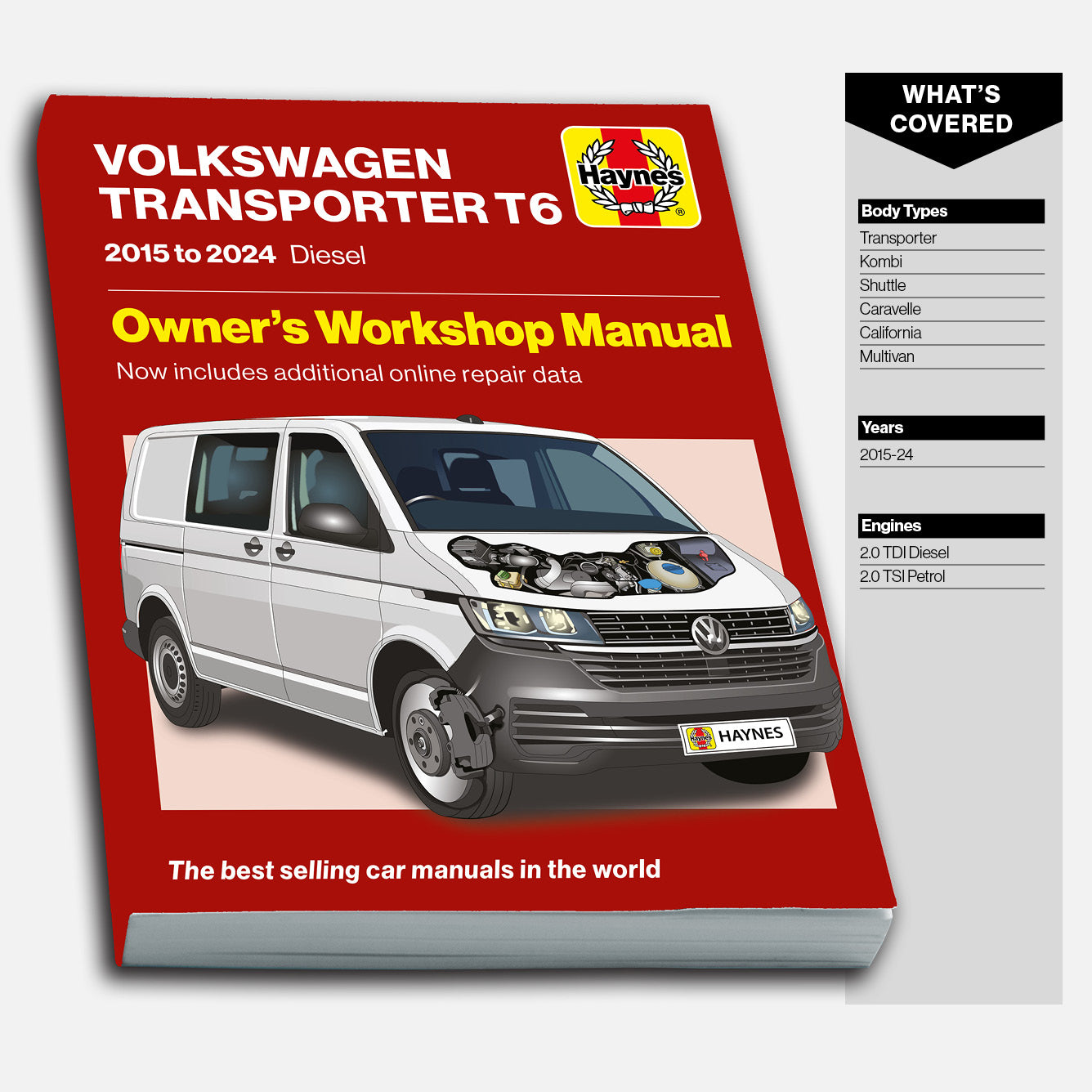 Volkswagen Transporter T6 manual contents front cover