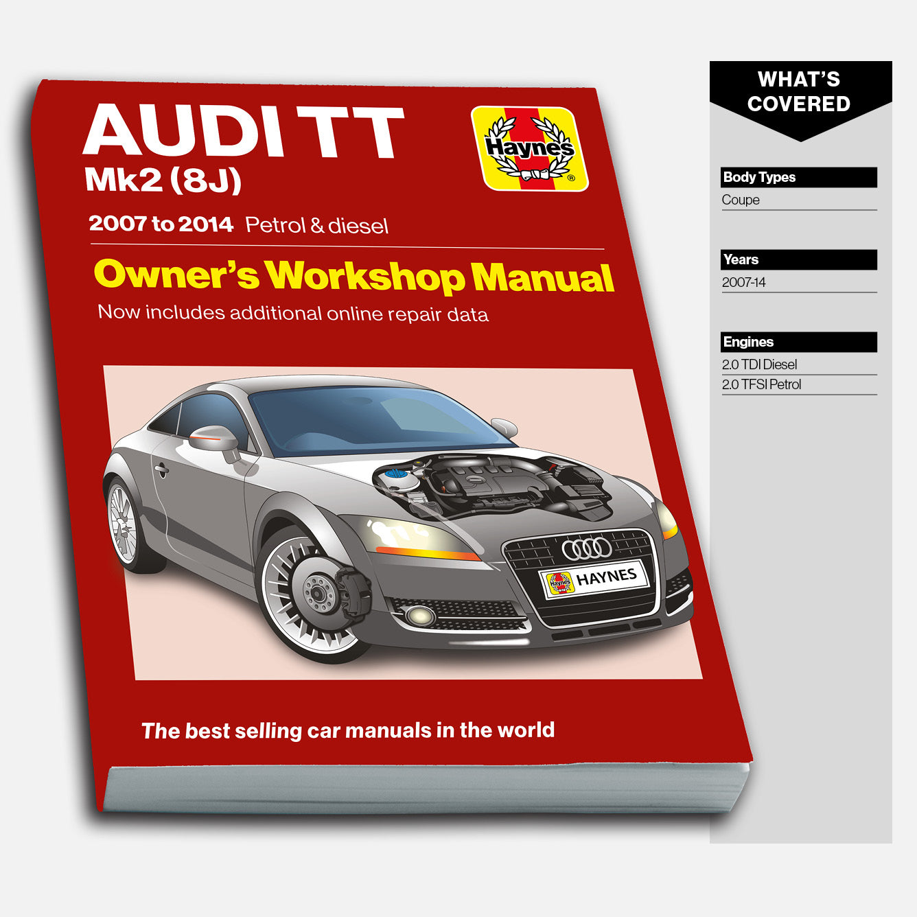 front cover of Audi TT 2007 to 2014 Haynes manual