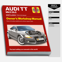 front cover of Audi TT 2007 to 2014 Haynes manual