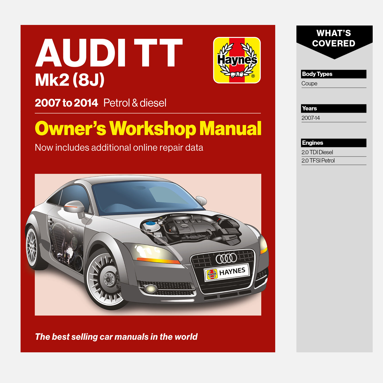 Audi TT Mk2 (8J) (2007 to 2014) Haynes Repair Manual