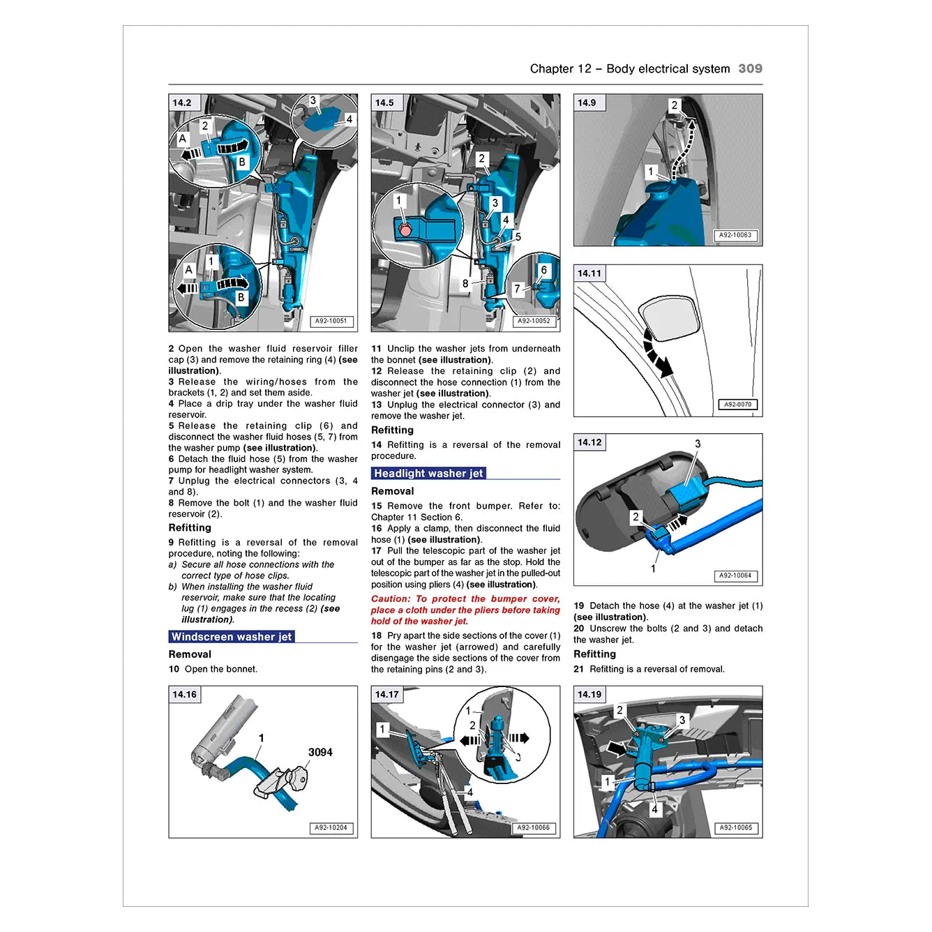 Technical diagram and text from a vehicle repair manual on body electrical system