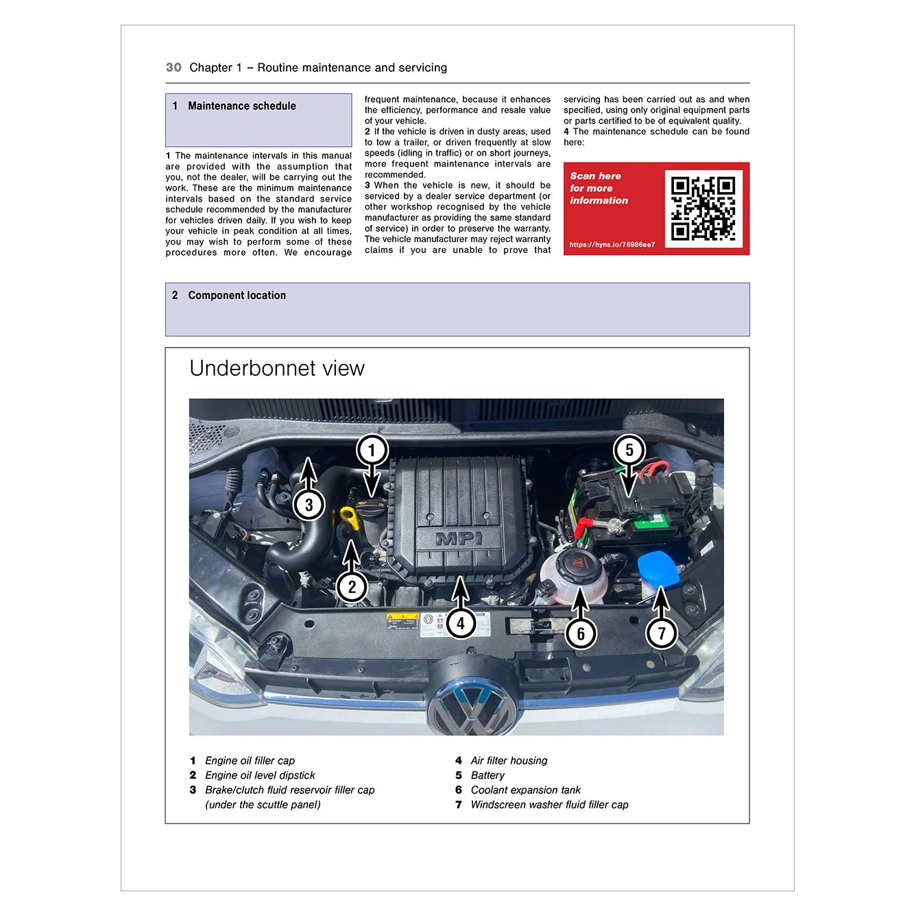 Car maintenance diagram with labeled components on a white background