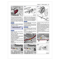 Technical manual page with diagrams and text on a braking system