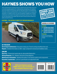Ford Transit (2014-2019) Haynes Repair Manual