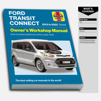 Transit Connect Haynes Manual Table of contents front cover