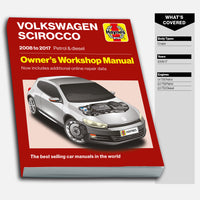 Volkswagen Scirocco (2008 - 2017) Haynes Repair Manual front cover
