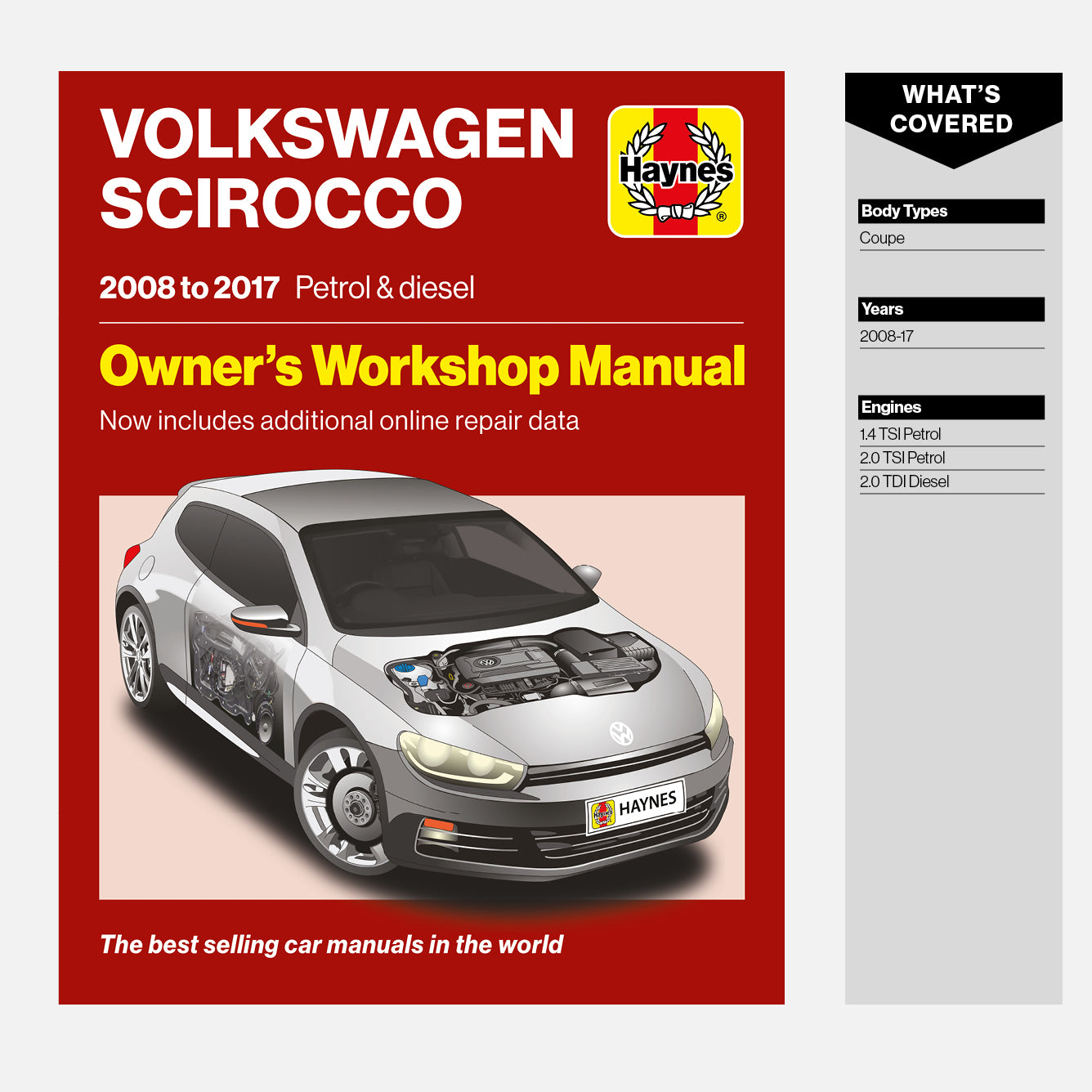 Volkswagen Scirocco (2008 - 2017) Haynes Repair Manual
