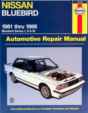 DIY Maintenance & Repair Manuals for Nissan Bluebird Cars