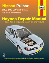 Nissan Pulsar (2000-2005) Haynes Repair Manual