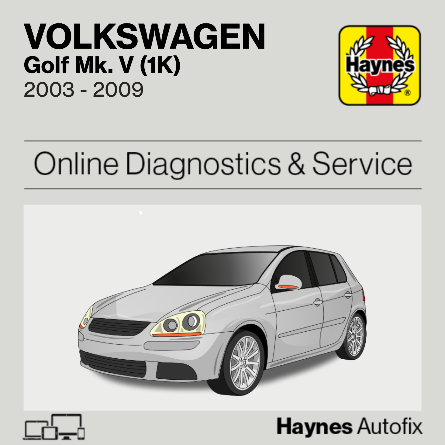 Volkswagen Golf Mk5 (1K) 2003 to 2009 Haynes Online Diagnostics & Service Guide