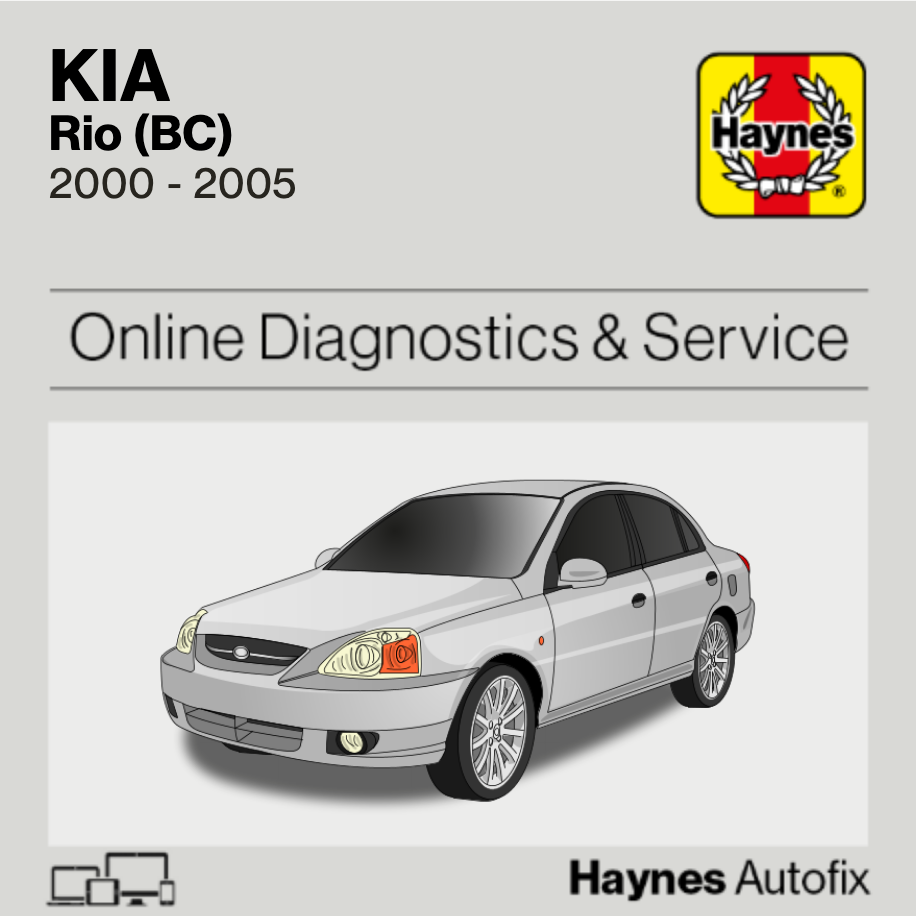 Kia Rio (BC) 2000 to 2005 Haynes Online Diagnostics & Service Guide