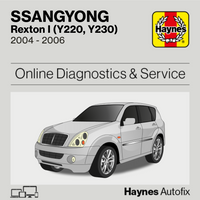 Ssangyong Rexton I (Y220, Y230) 2004 to 2006 Haynes Online Diagnostics & Service Guide