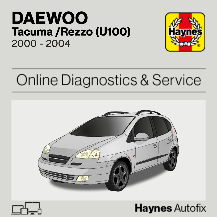 Daewoo Tacuma /Rezzo (U100) 2000 to 2004 Haynes Online Diagnostics & Service Guide