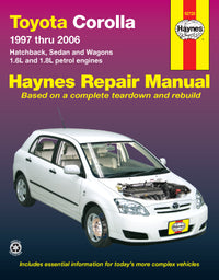 Toyota Corolla (1997-2006) Haynes Repair Manual (AUS)
