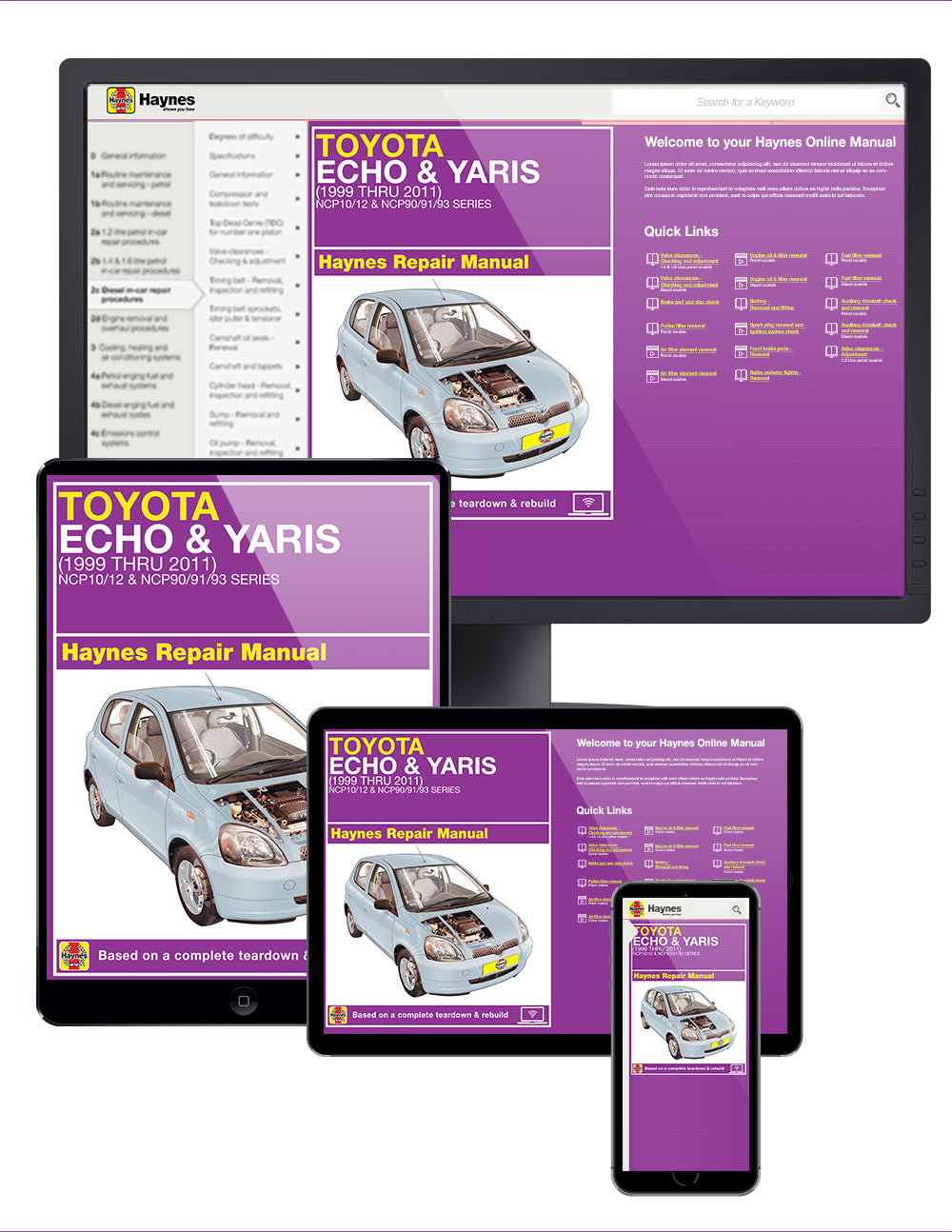 Toyota Echo & Yaris (1999-2011) Haynes Repair Manual