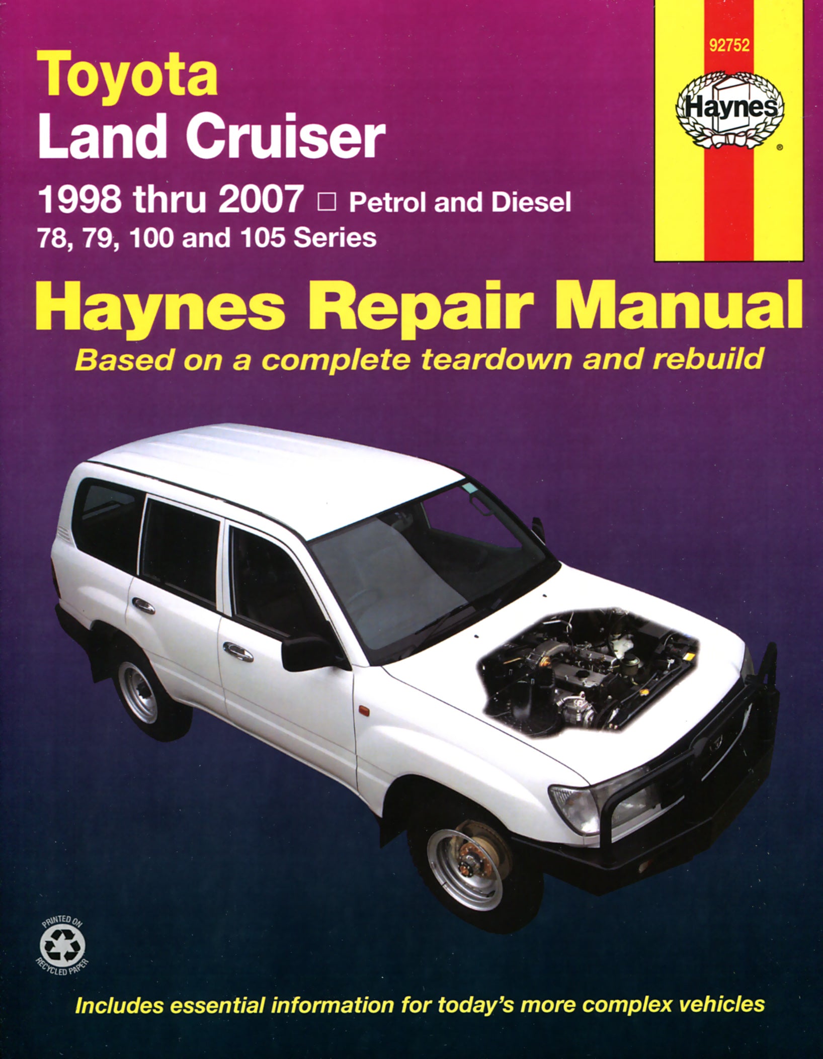 Toyota Land Cruiser (1998-2007) Haynes Repair Manual (AUS