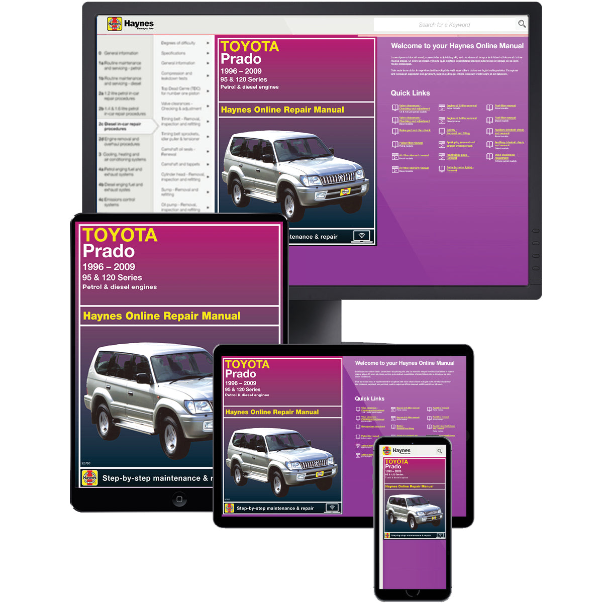 Toyota Prado (1996-2009) Haynes Repair Manual (AUS)