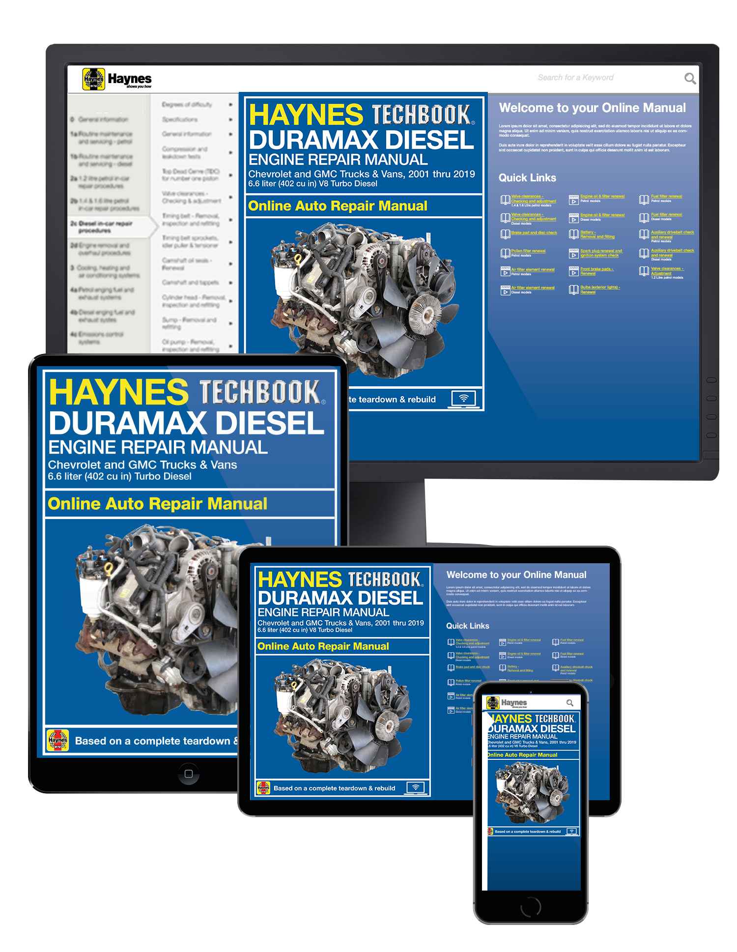 Duramax Diesel Engine for Chevrolet & GMC Trucks & Vans 2001-2019 Haynes Techbook (USA)