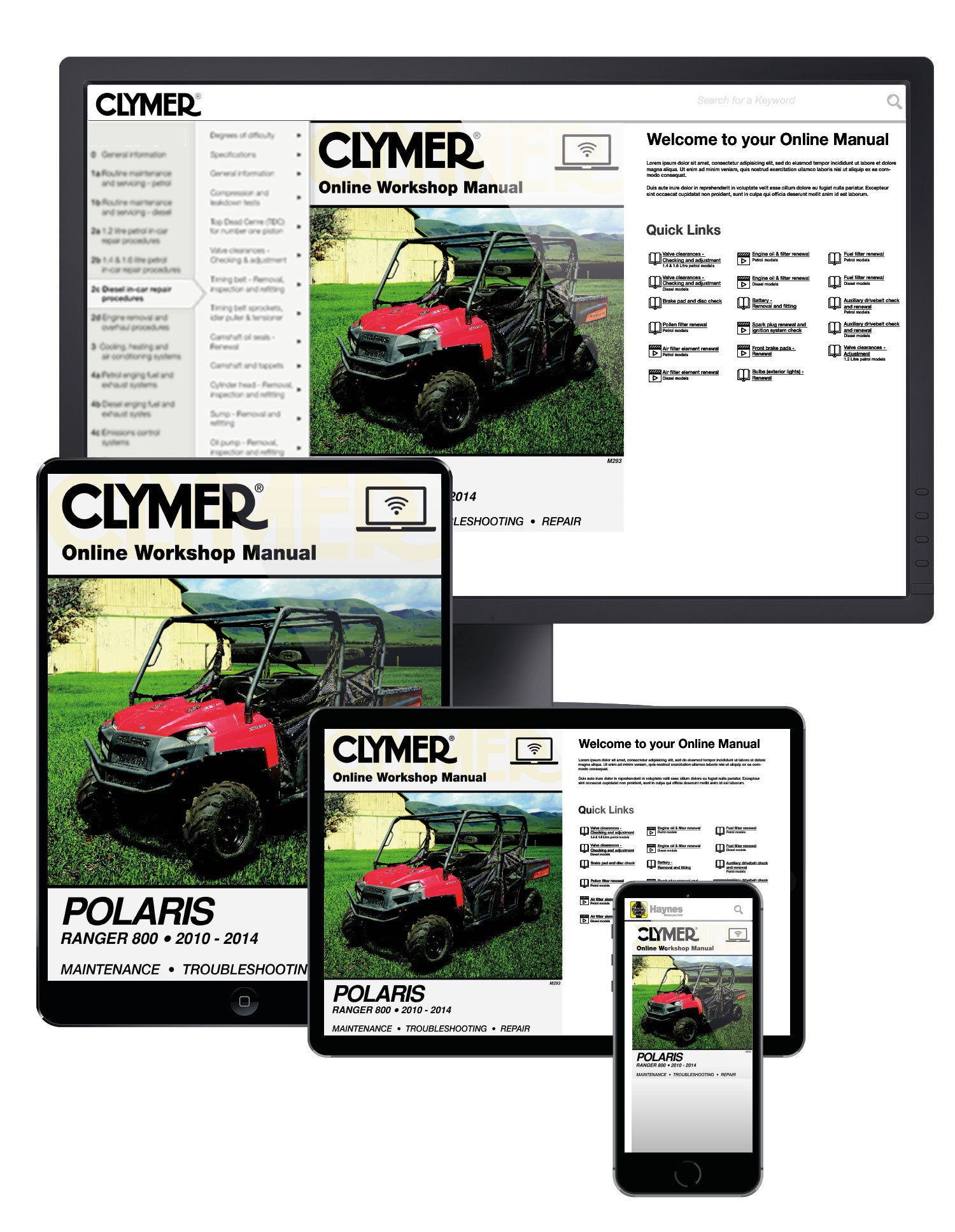 Polaris Ranger 800 Side By Side UTV (2010-2014) Service Repair Manual
