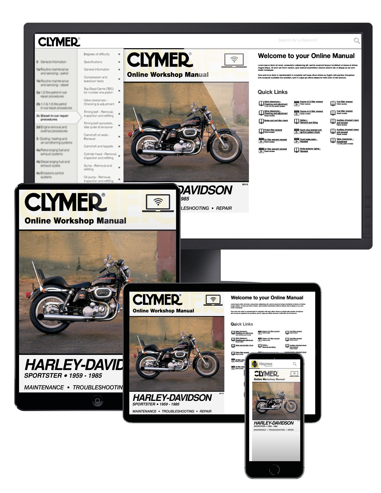 Harley-Davidson Sportsters (1959-1985) Clymer Repair Manual