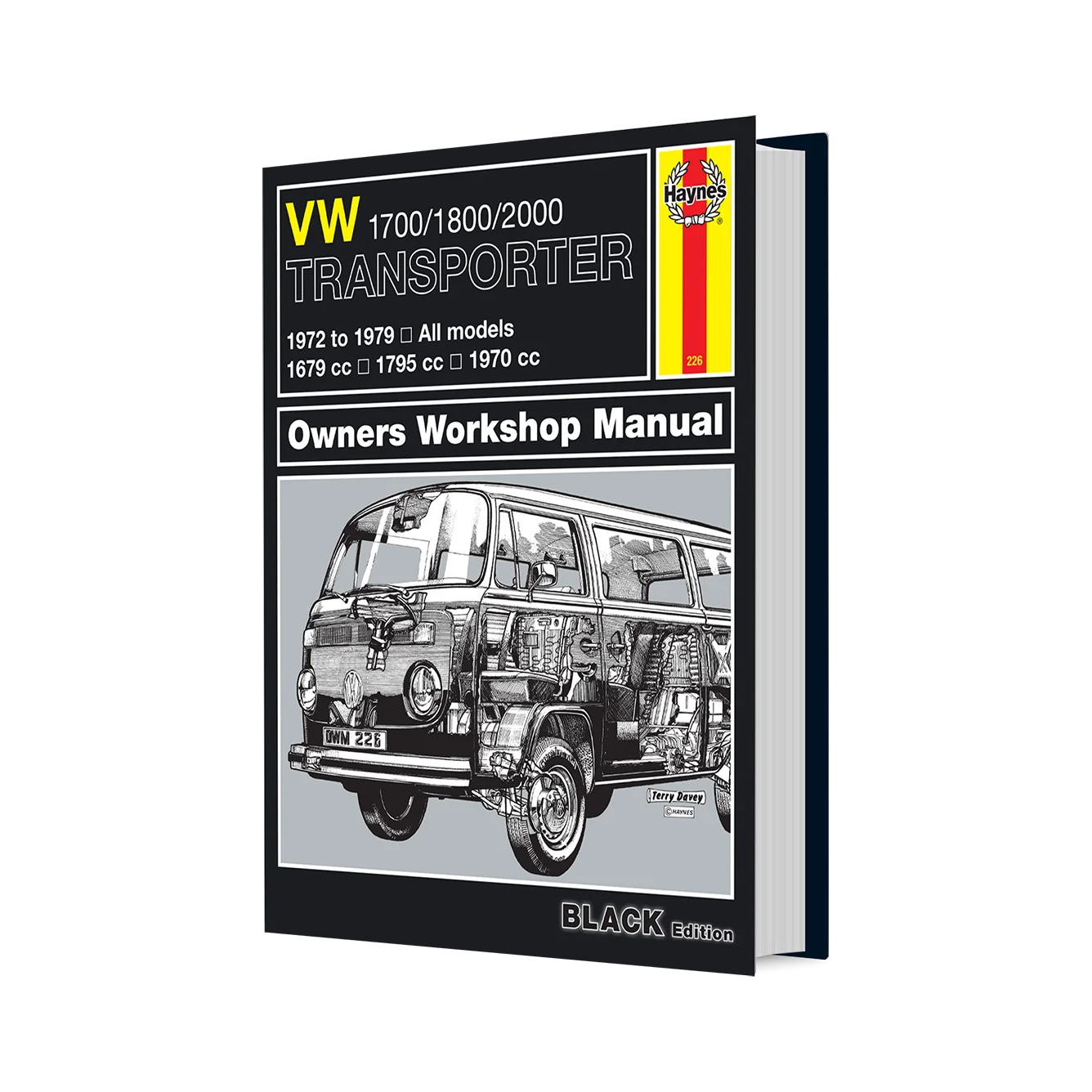 Haynes VW 1700/1800/2000 Transporter Owners Workshop Manual book cover shown on a white background.