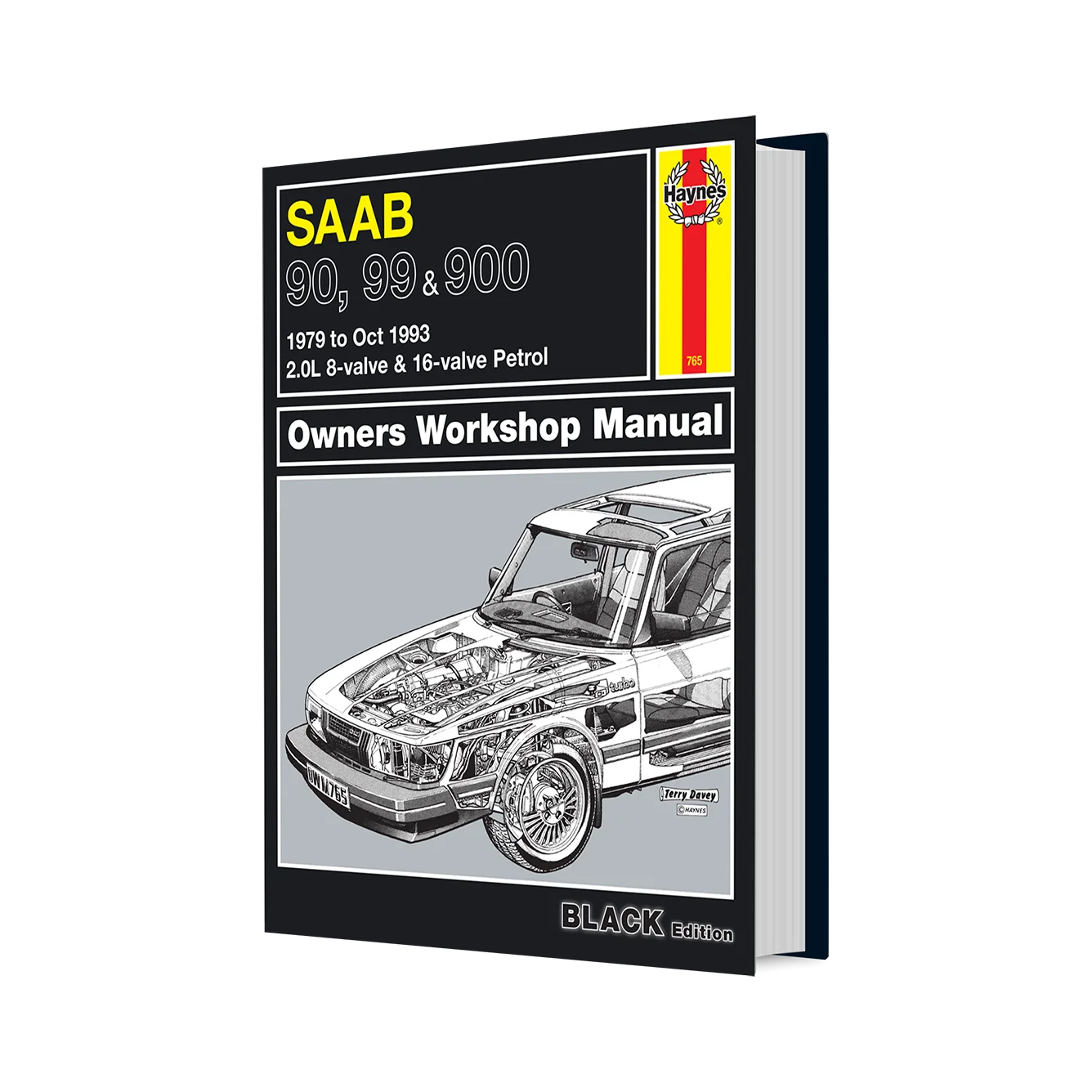 Haynes SAAB 90, 99 & 900 Owners Workshop Manual book cover shown on a white background.