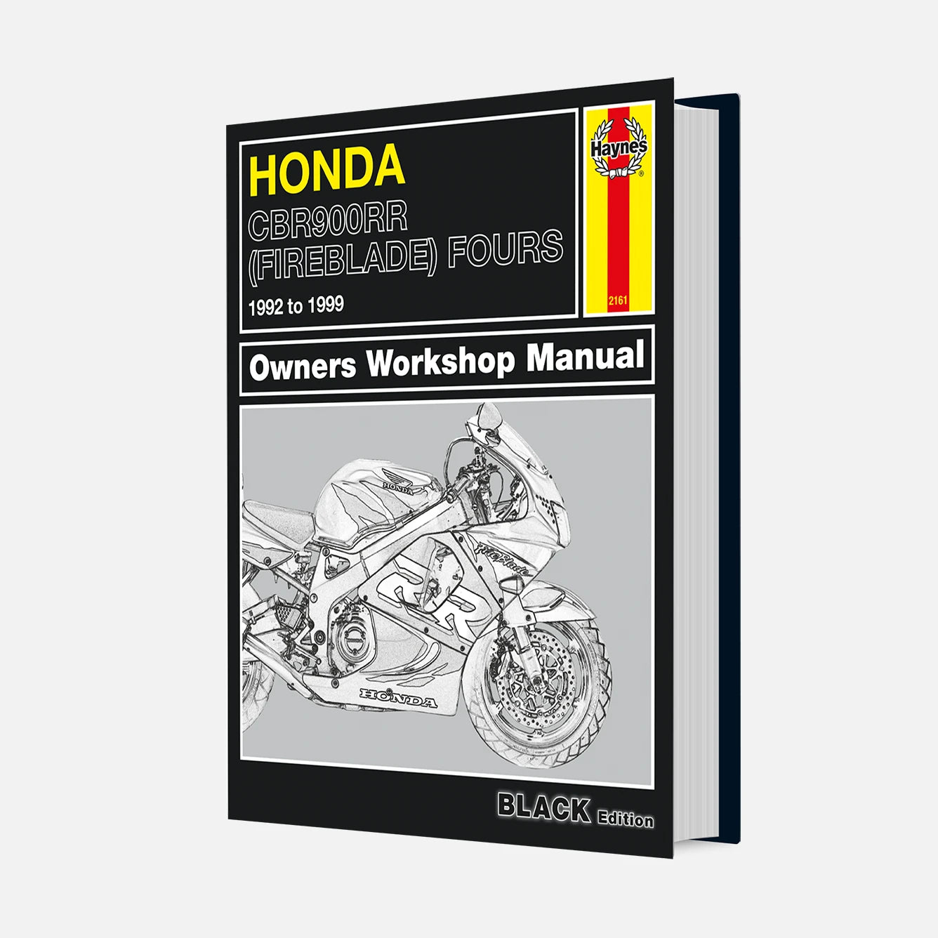 Honda CBR900RR Fireblade Fours workshop manual on a white background