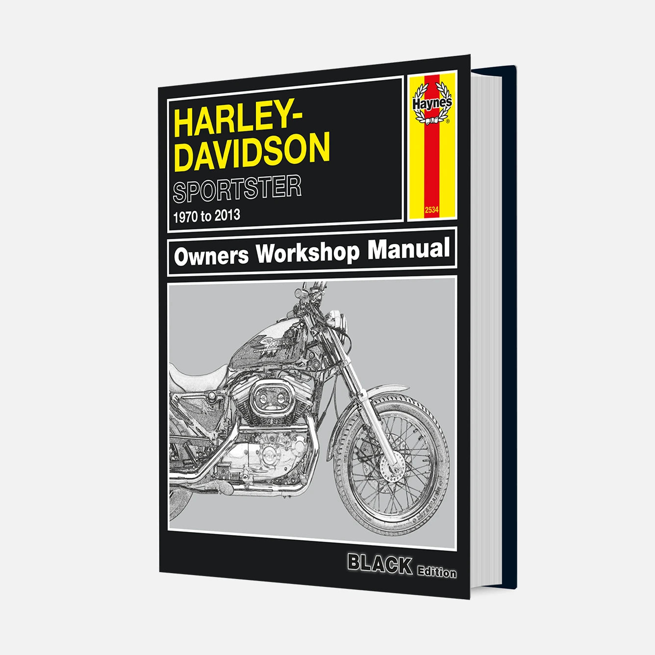 Harley-Davidson Sportster owners workshop manual on a white background