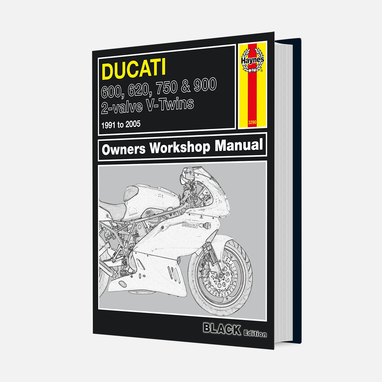 Ducati motorcycle owners workshop manual on a white background