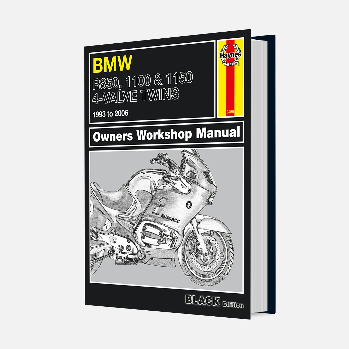 BMW motorcycle owners workshop manual on a white background