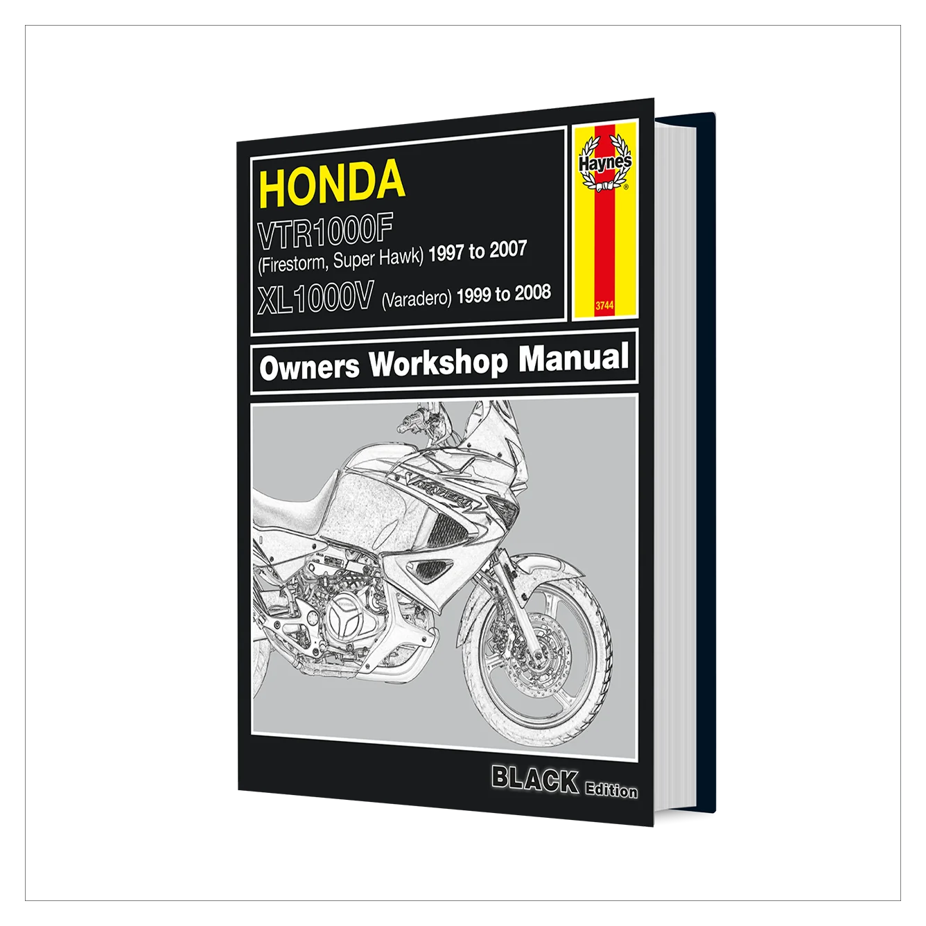 Honda motorcycle owners workshop manual on a white background