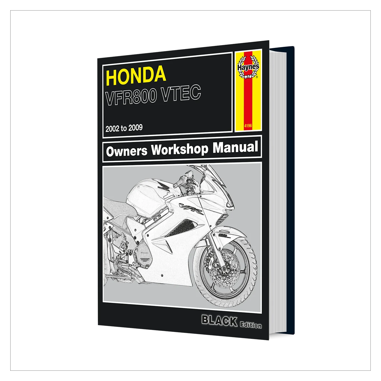 Honda VFR800 VTEC owners workshop manual on a white background