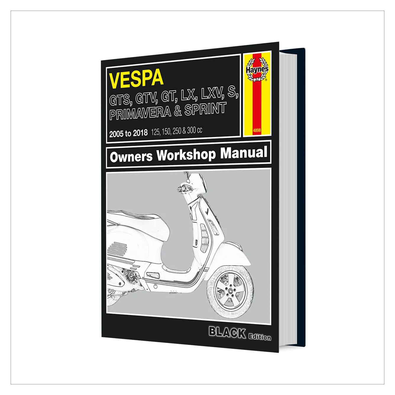 Haynes Vespa owners workshop manual on a white background