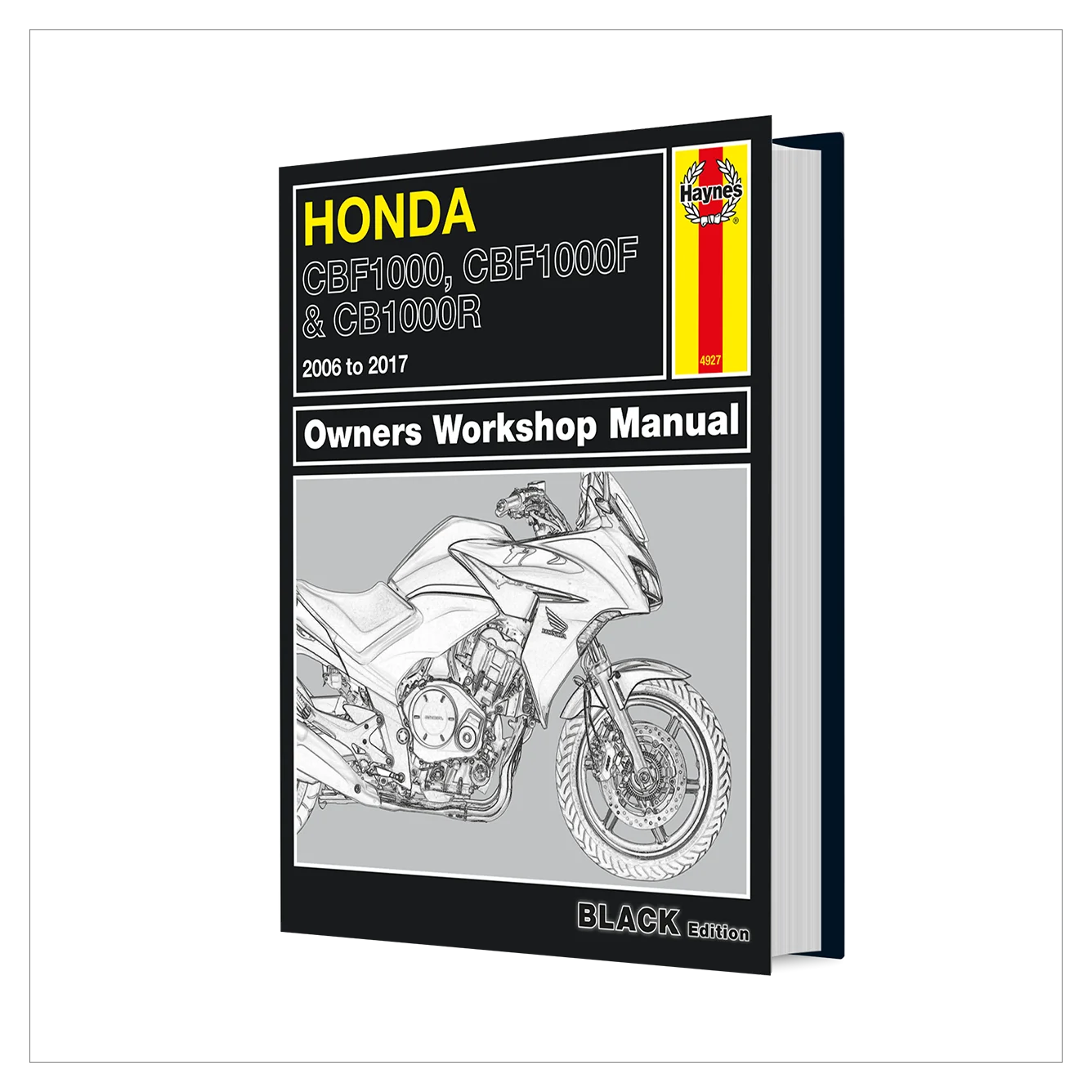Honda motorcycle owners workshop manual on a white background