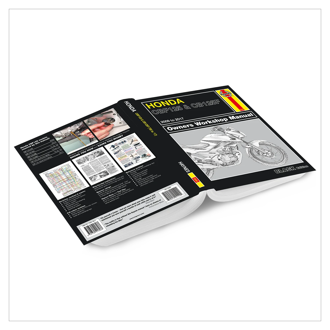 Suzuki motorcycle workshop manual on a white background