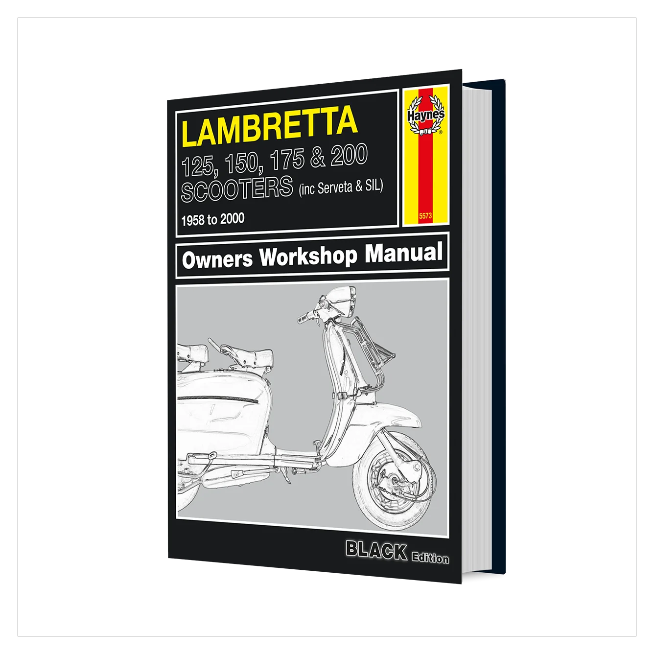 Lambretta owners workshop manual on a white background