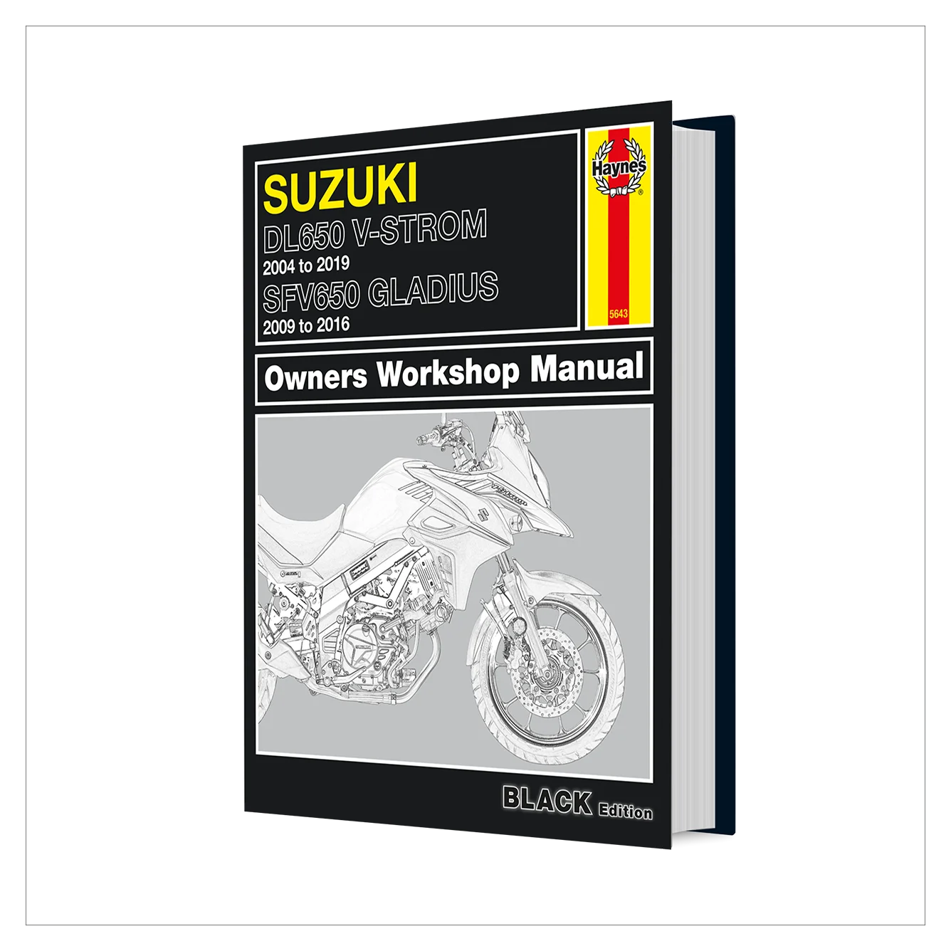 Suzuki motorcycle owners workshop manual on a white background