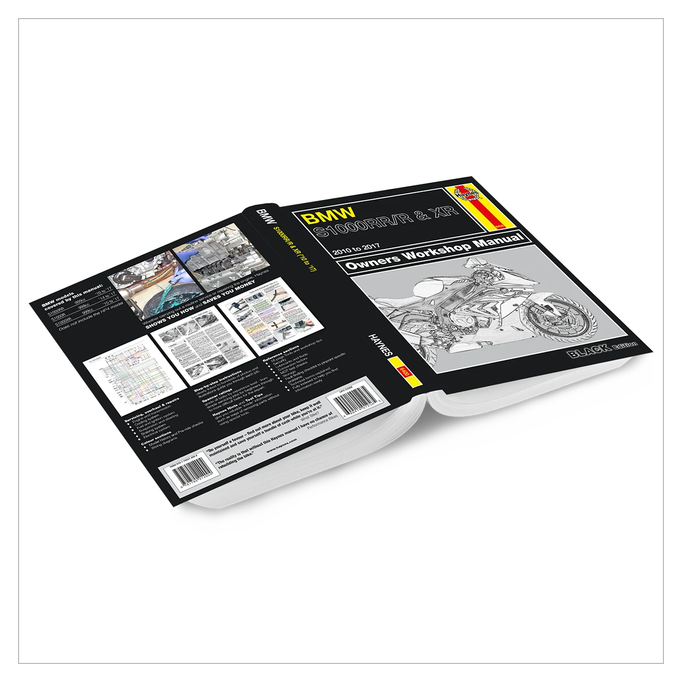 Honda motorcycle owners workshop manual on a white background