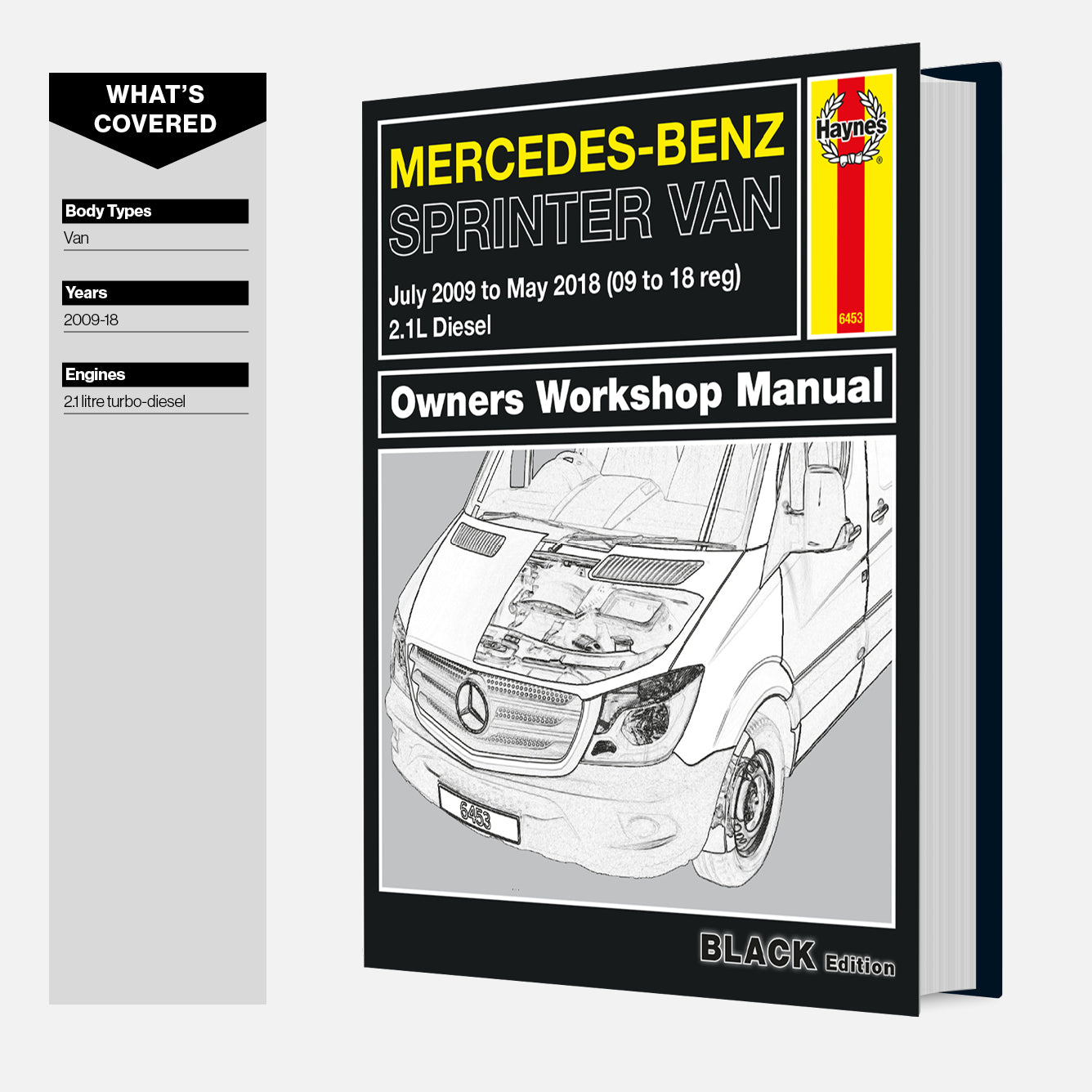 Mercedes-Benz Sprinter Van owners workshop manual on a white background