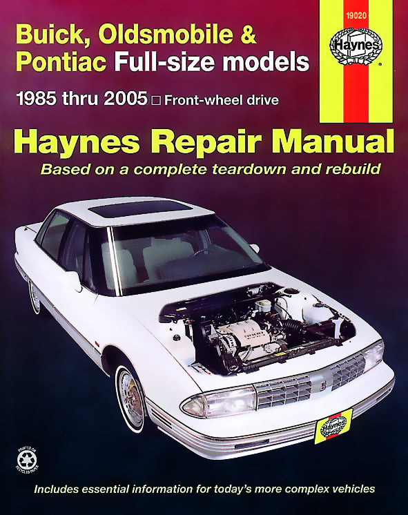 Buick, Oldsmobile & Pontiac full-size FWD (1985-2005) Haynes Repair Manual (USA)