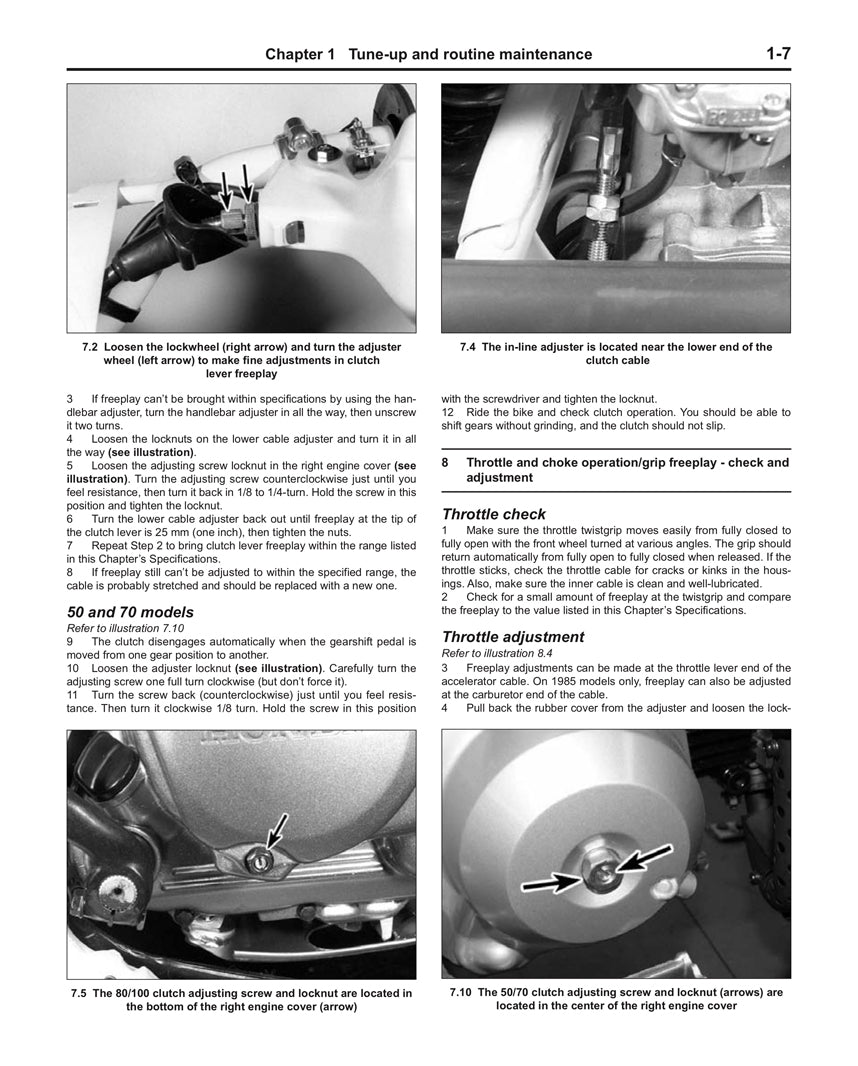 Honda XR50/70/80/100R & CRF50/70/80/100F (1985-2020) Haynes Repair Manual