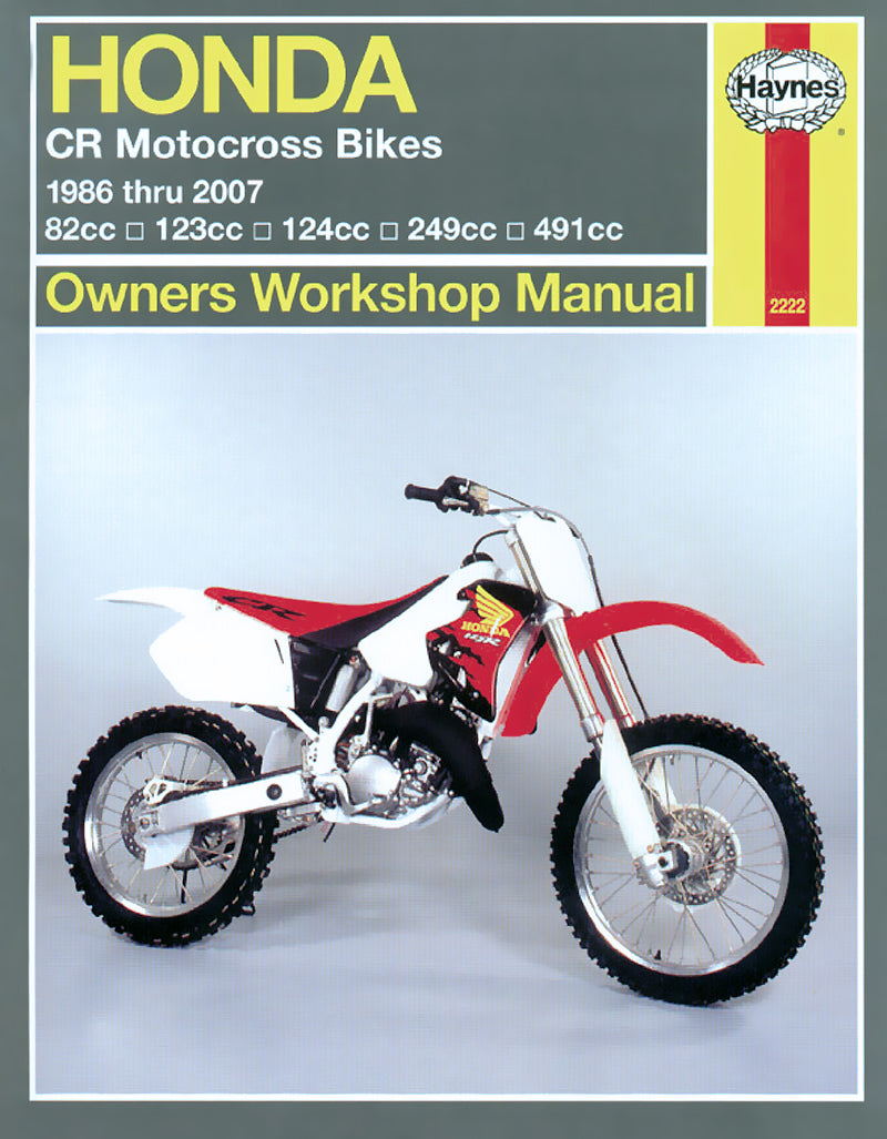 Honda CR Motocross Bikes (1986-2007) Haynes Repair Manual