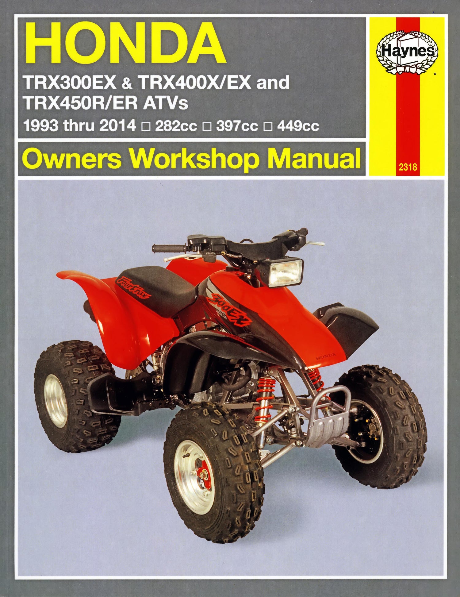 Honda TRX300EX, TRX400EX & TRX450R/ER ATVs (1993-2014) Haynes Repair Manual