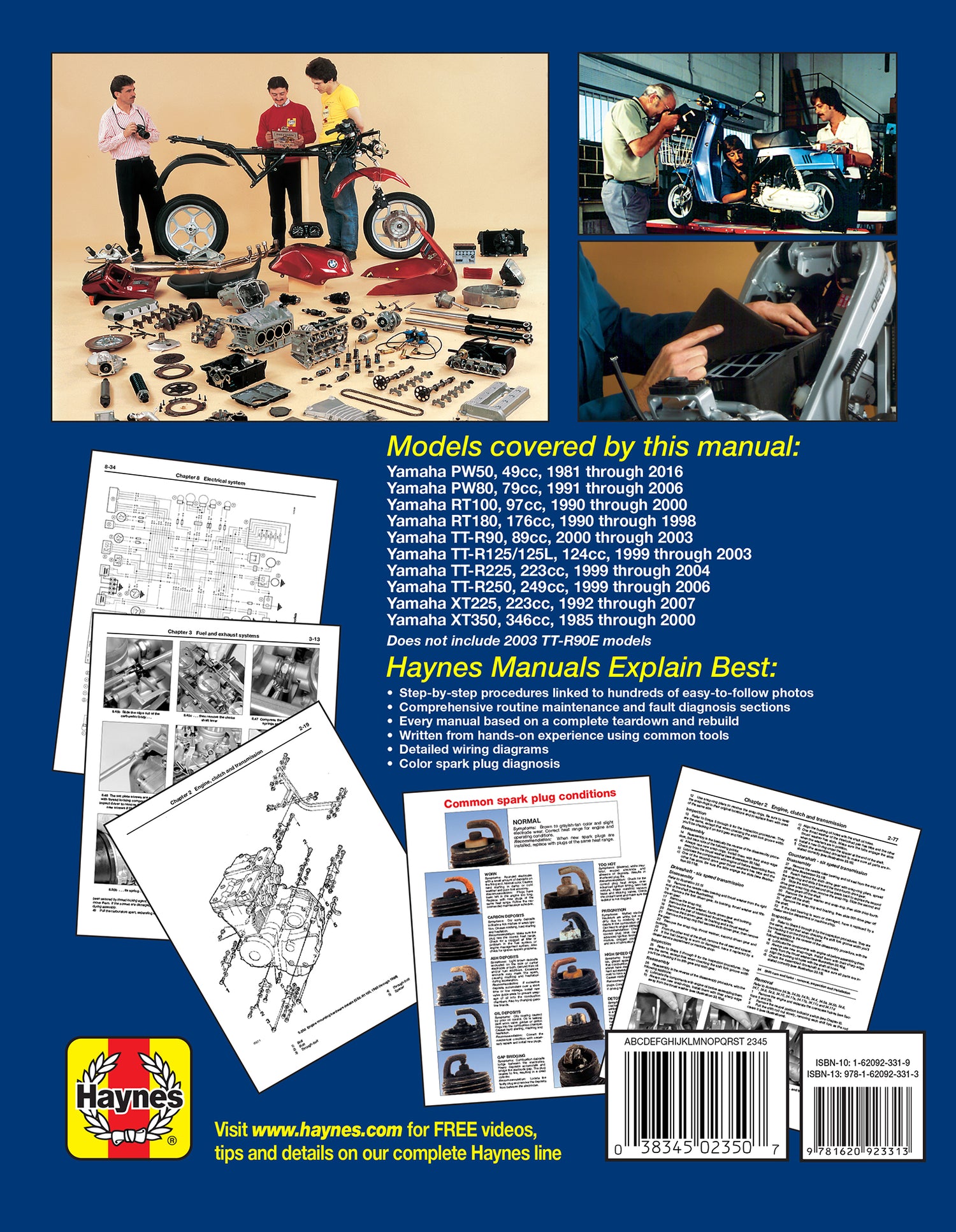Yamaha Trail Bikes (1981-2016) Haynes Repair Manual