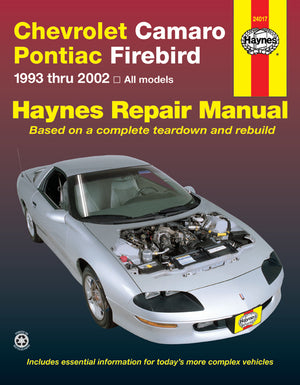 DIY Maintenance & Repair Manuals for Chevrolet Camaro Cars